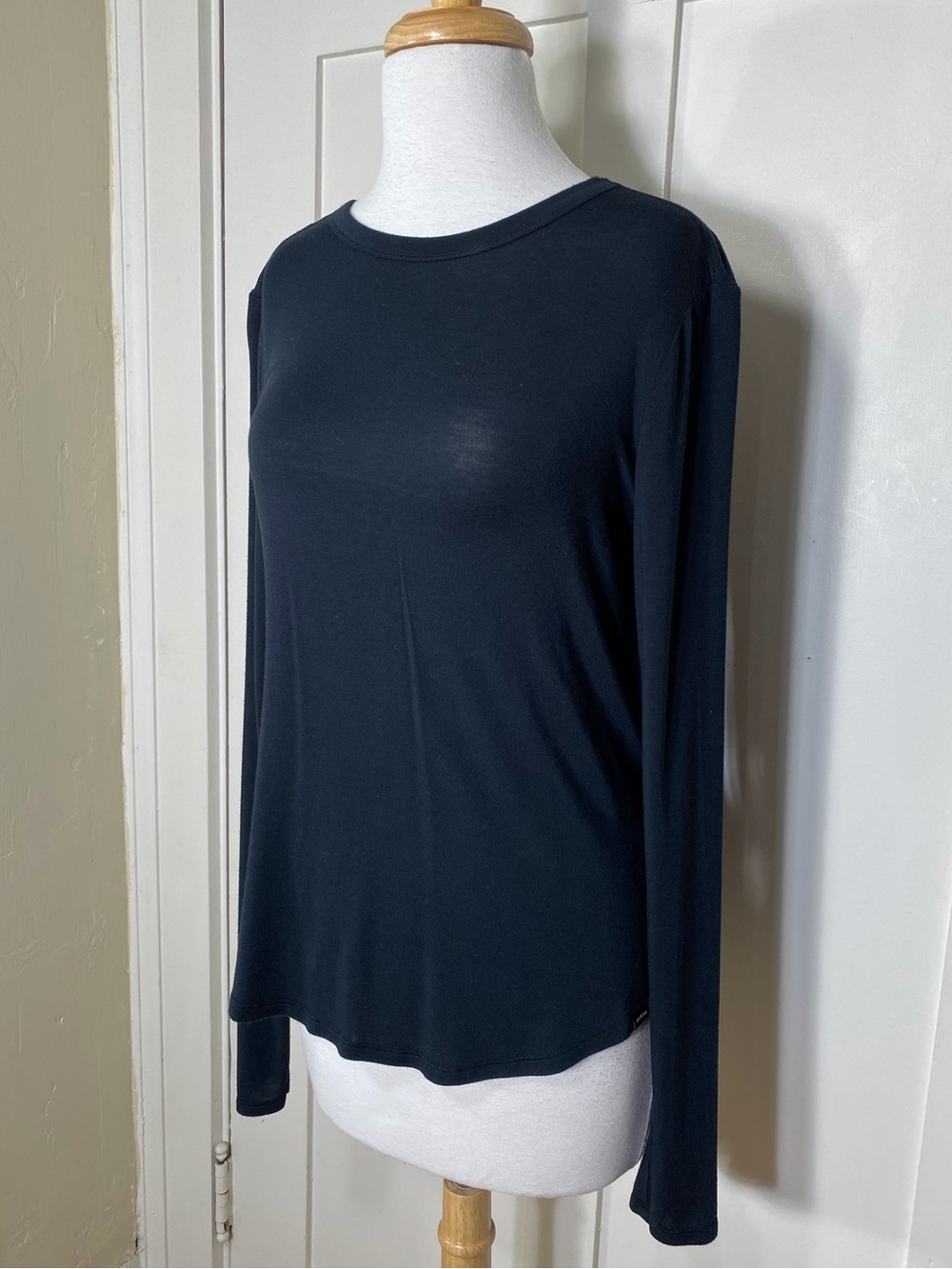 Prana Black Long Sleeve Crewneck Layering T Shirt S